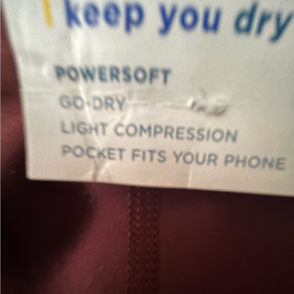 New Old Navy Burgundy Maroon High Rise 7/8 Length Leggings - Picture 2 of 5